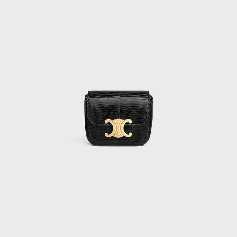 MINI CLAUDE in lizard - BLACK - HAND-PICKED GIFTS - 1 | CELINE