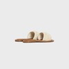 CELINE LYMPIA - MULE IN TRIOMPHE KNITTED COTTON - ECRU -  - 3 | CELINE
