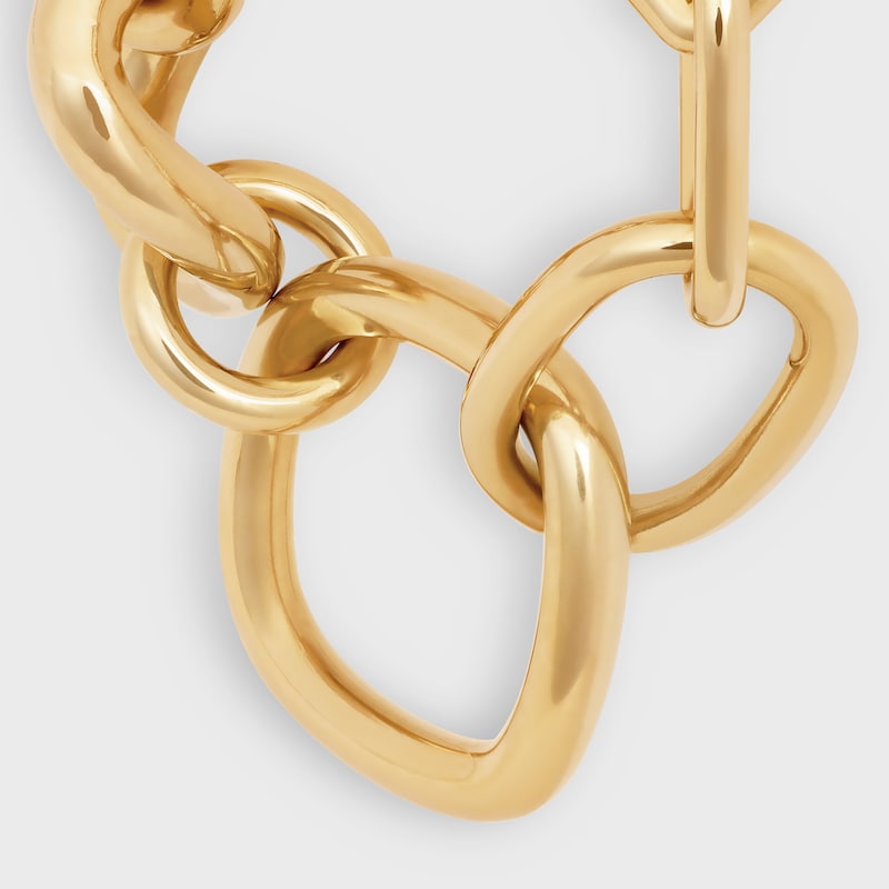 Celine Charms Modern Chunky Gourmette in Brass with Gold Finish - GOLD -  - 1 | CELINE