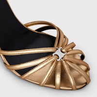 CELINE TRIOMPHE SANDAL in Laminated lambskin - GOLD -  - 1 | CELINE