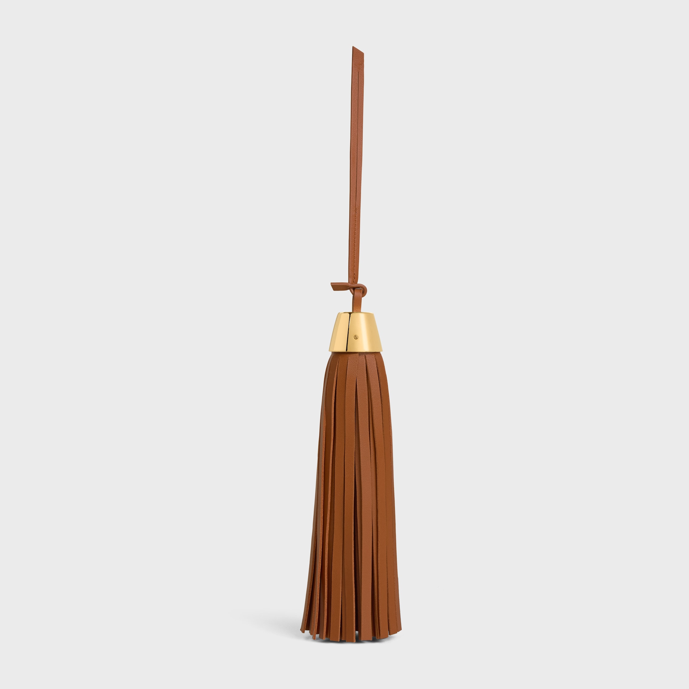 TASSEL CHARM IN SMOOTH LAMBSKIN - SOFT TAN | CELINE