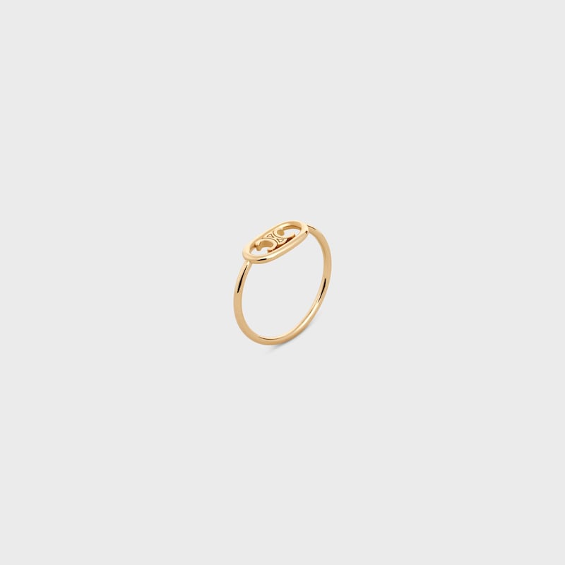Maillon Triomphe Ring in Yellow Gold - YELLOW GOLD -  - 1 | CELINE