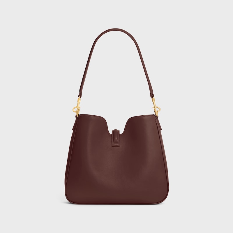 SMALL CAMILLE 16 SOFT BAG IN SMOOTH CALFSKIN - CHESTNUT - MORE LINES - 1 | CELINE