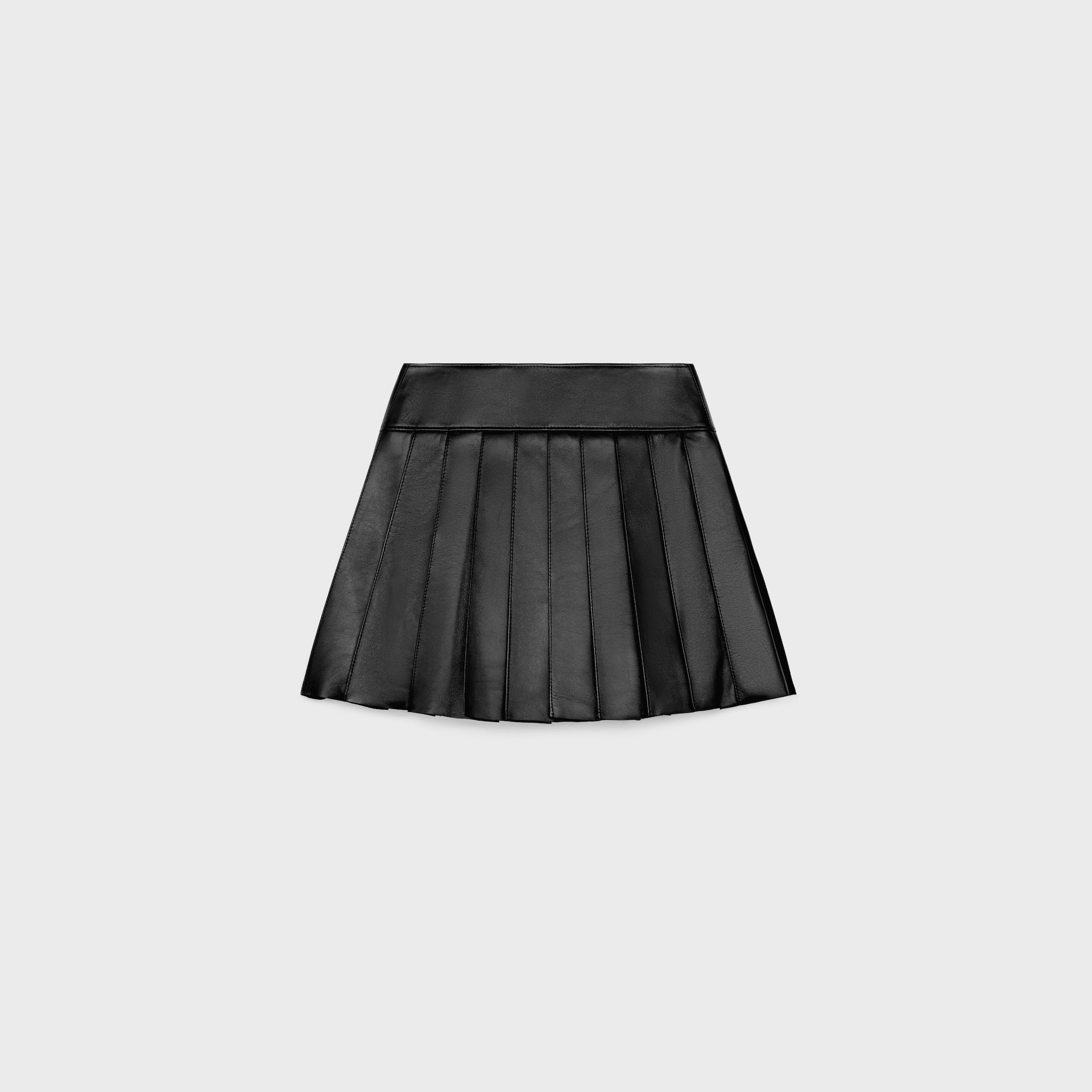 ミニスカート Celine Trapeze Mini Skirt In Patent Lambskin Leather CE536_BK0001?hei=850&crop=0,0,
