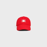 vivienne cap IN corduroy - RED/WHITE -  - 2 | CELINE