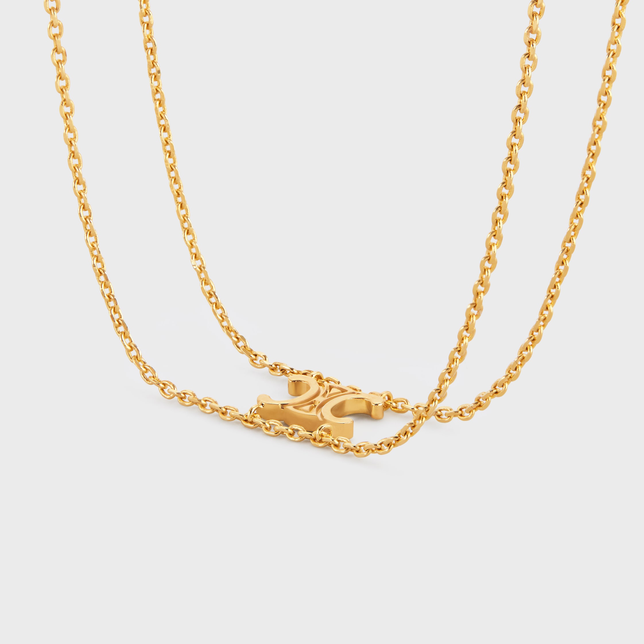【CELINE】直営/正規店 TRIOMPHE SUSPENDED ブレスレット Gold セリーヌ ブレスレット CELINE TRIOMPHE RHINESTONE SUSPENDED