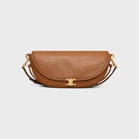LITTLE HALFMOON SOFT TRIOMPHE IN SUPPLE SHINY LAMBSKIN - SOFT TAN - SOFT TRIOMPHE - 1 | CELINE