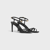CELINE SOIR SANDAL IN LAMBSKIN - BLACK -  - 2 | CELINE