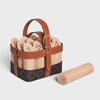 FINISH KEELS IN TRIOMPHE CANVAS AND CALFSKIN - TAN - TRAVEL - 4 | CELINE