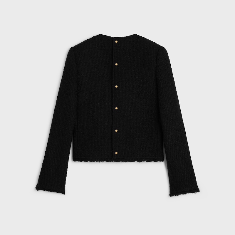 top manches longues natté laine - Noir -  - 1 | CELINE