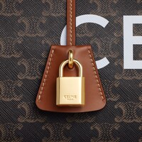 Medium Travel Bag IN Triomphe Canvas with Celine Print - TAN - TRIOMPHE CANVAS - 1 | CELINE