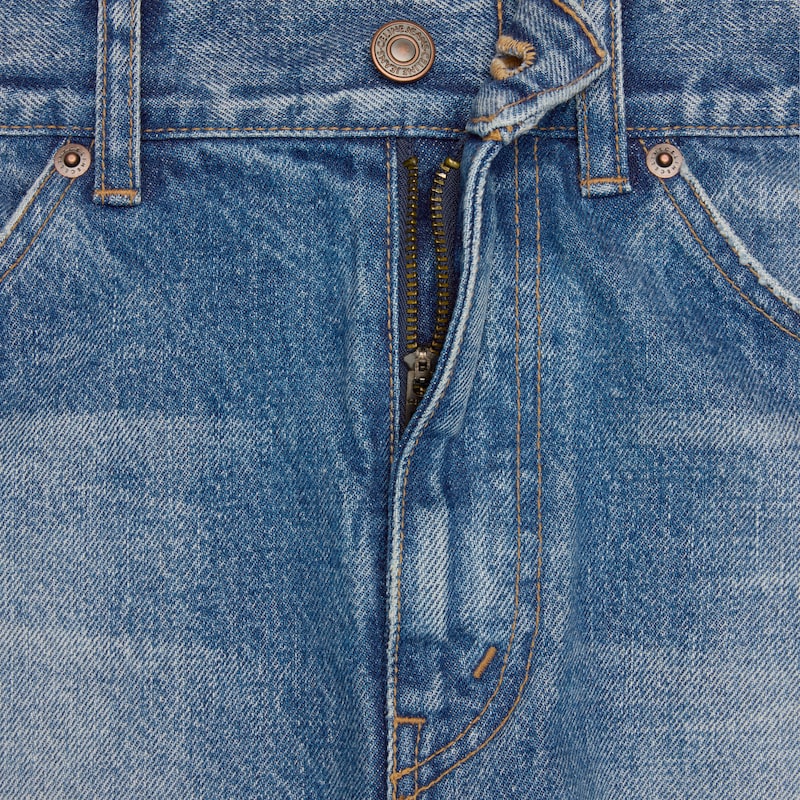 shorts 003 IN cotton denim - VIVIENNE GLASS -  - 1 | CELINE