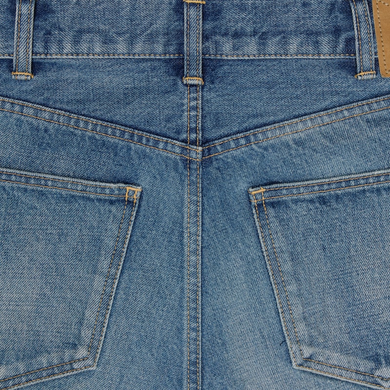 Lou jeans in cotton denim - VINTAGE UNION WASH -  - 1 | CELINE