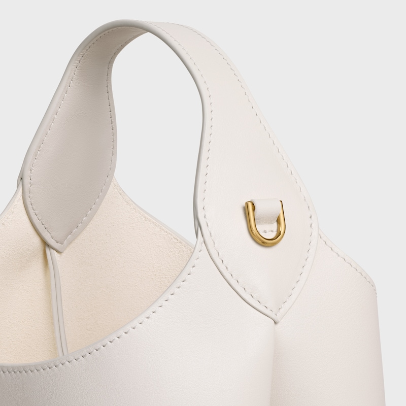 SMALL HOBO IN SUPPLE SMOOTH CALFSKIN - RICE - SHOULDER BAGS - 1 | CELINE
