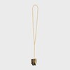 Celine Nevelson Project Necklace Vermeil and Oak Wood - GOLD / BLACK - NECKLACES - 3 | CELINE