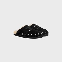 CELINE PITEA CLOG IN Calfskin - BLACK / NATURAL -  - 2 | CELINE