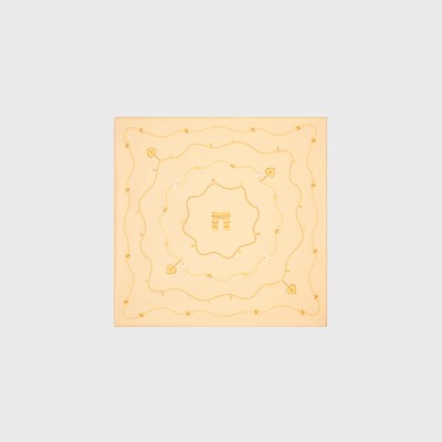 반다나 - 체인 실크 트윌 - 바닐라/골드 -  - 1 | CELINE