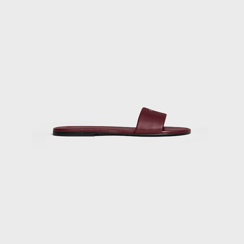 COAST - EASY MULE IN LAMBSKIN - BURGUNDY -  - 1 | CELINE