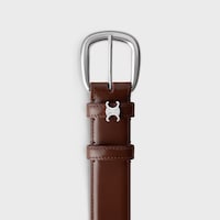 VIVIENNE BELT 30MM IN Taurillon Leather - CHESTNUT -  - 2 | CELINE