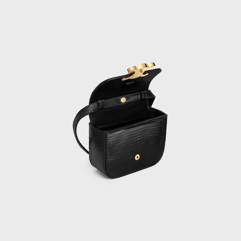 MINI CLAUDE in lizard - BLACK - HAND-PICKED GIFTS - 1 | CELINE