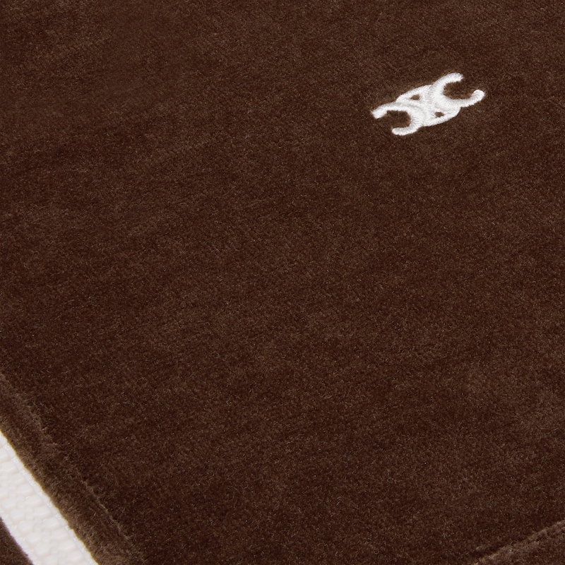 CHAQUETA DE CH&Aacute;NDAL DE PUNTO ATERCIOPELADO - CHOCOLATE&nbsp;/&nbsp;CRUDO -  - 1 | CELINE