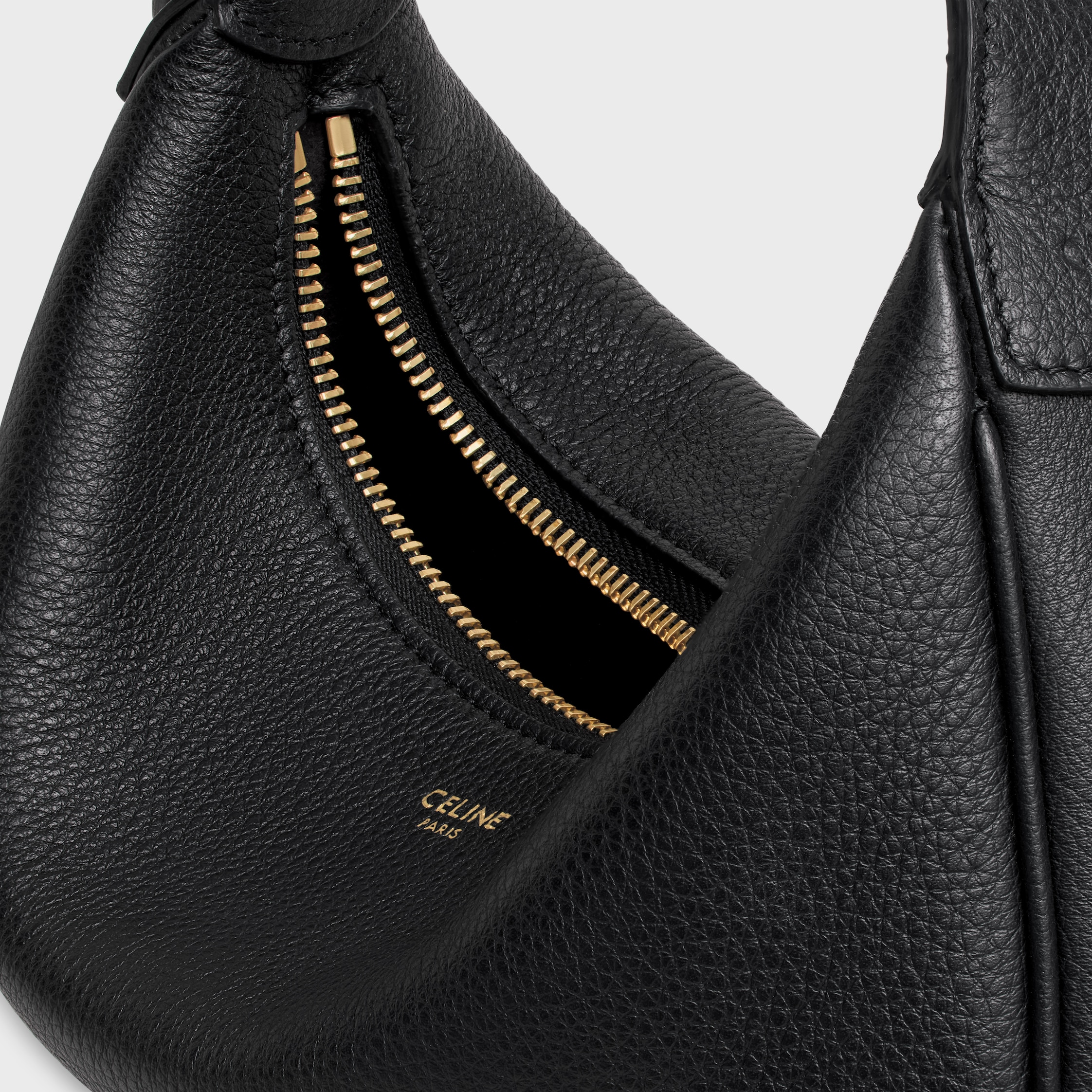 ショルダーバッグ・ポシェット CELINE Teen Celine Lulu in grained calfskin TEEN CELINE LULU IN TRIOMPHE CANVAS AND CALFSKIN - | CELINE
