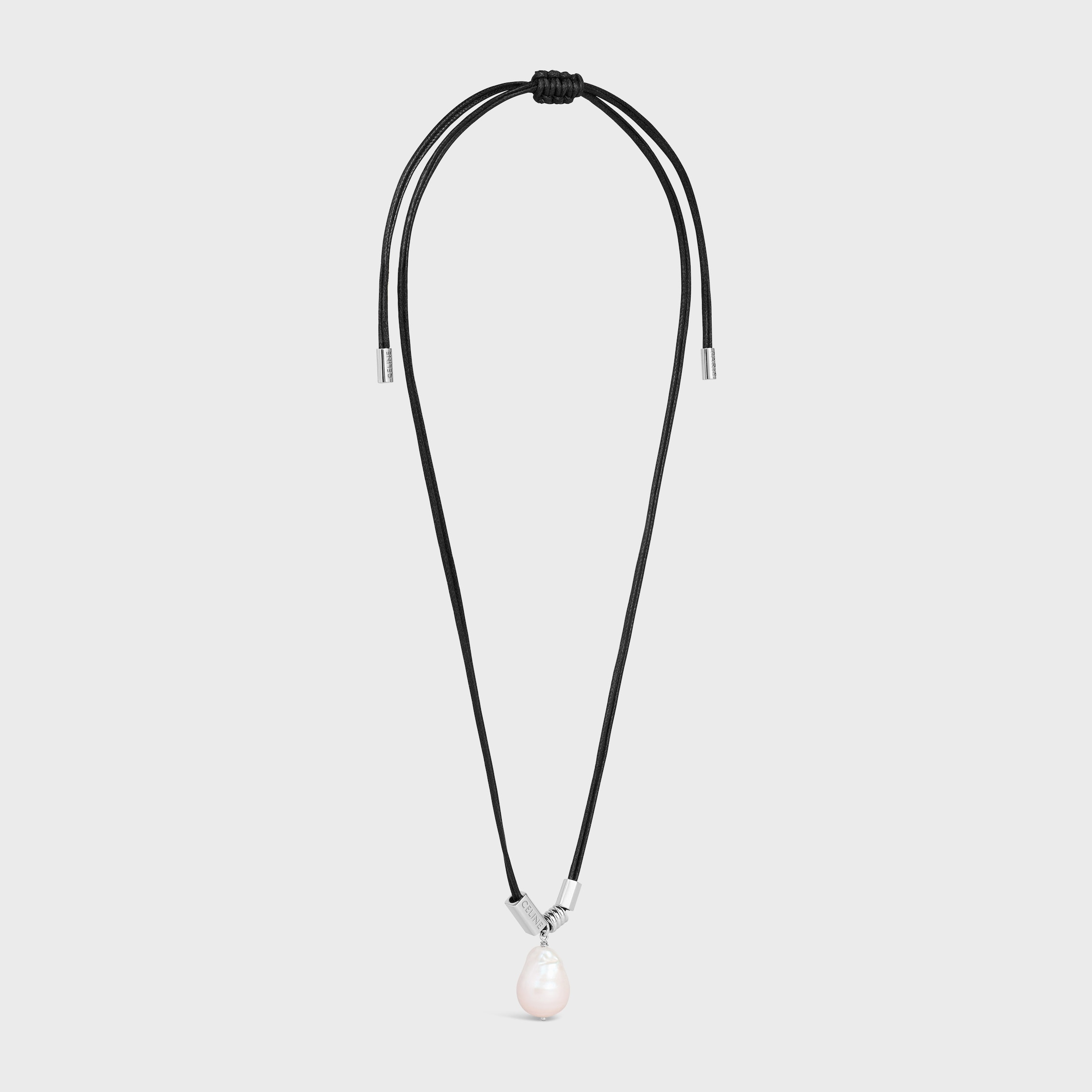 ネックレス・チョーカー CELINE San Onofre Baroque Pearl Necklace in Cultured pearl SAN ONOFRE BAROQUE PEARL NECKLACE IN CULTURED PEARL, COTTON