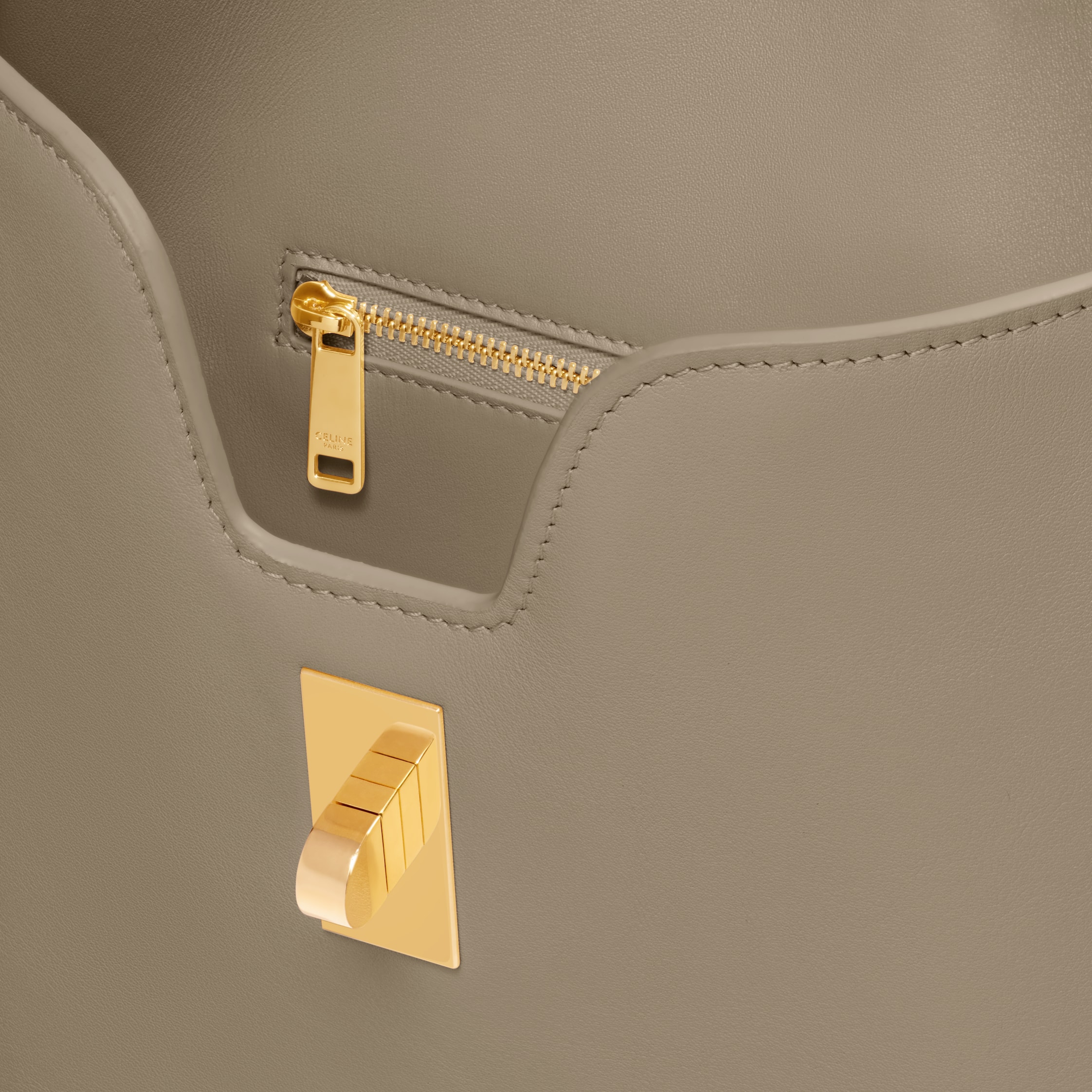 MEDIUM CAMILLE 16 SOFT BAG IN SMOOTH CALFSKIN - Modern Taupe