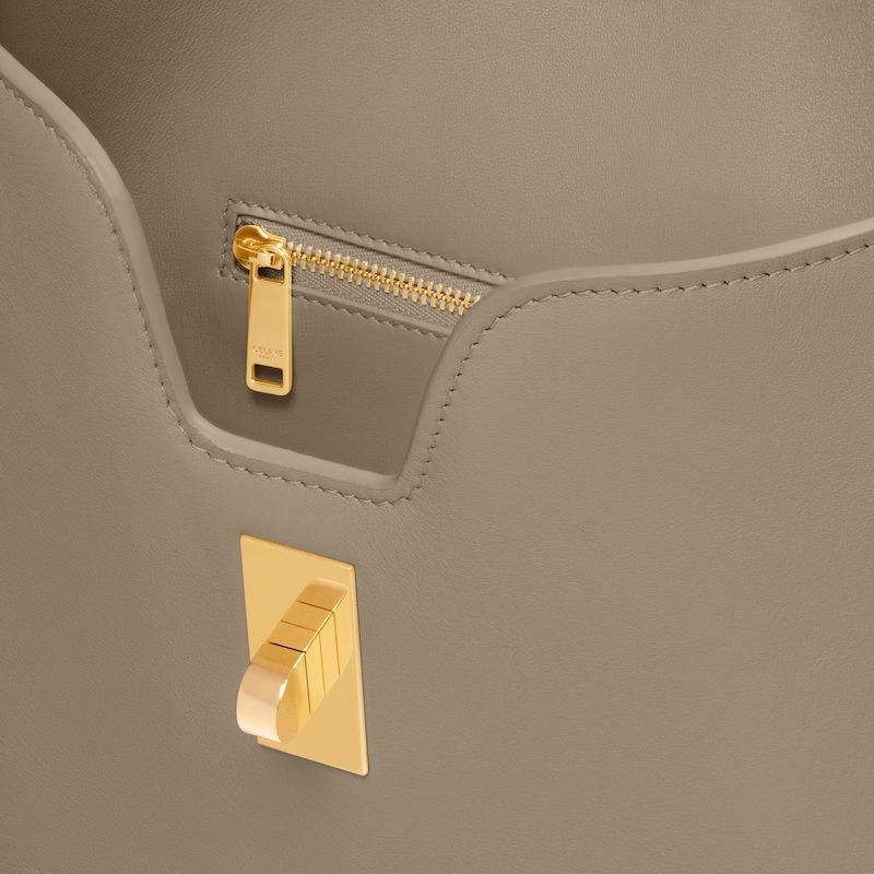 MEDIUM CAMILLE 16 SOFT BAG IN SMOOTH CALFSKIN - MODERN TAUPE - MORE LINES - 1 | CELINE