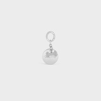 Bone strass plate dog medal in brass - SILVER - DOG ACCESSORIES - 1 | CELINE