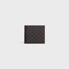 Bi-fold Wallet IN Triomphe Canvas - Black - TRIOMPHE CANVAS - 1 | CELINE