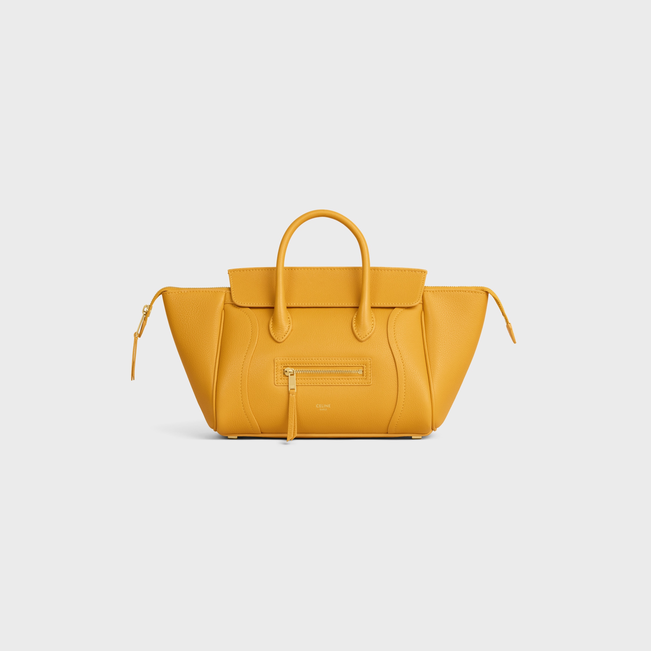 LITTLE LUGGAGE IN GRAINED CALFSKIN - MARIGOLD | CELINE