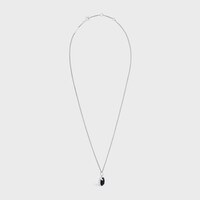 CELINE べベルカット ネックレス / オニキス & ロジウムフィニッシュ スターリングシルバー - ブラック / シルバー -  - 1 | CELINE