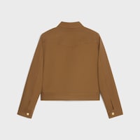 western blouson jacket IN cotton twill - DARK BEIGE -  - 2 | CELINE
