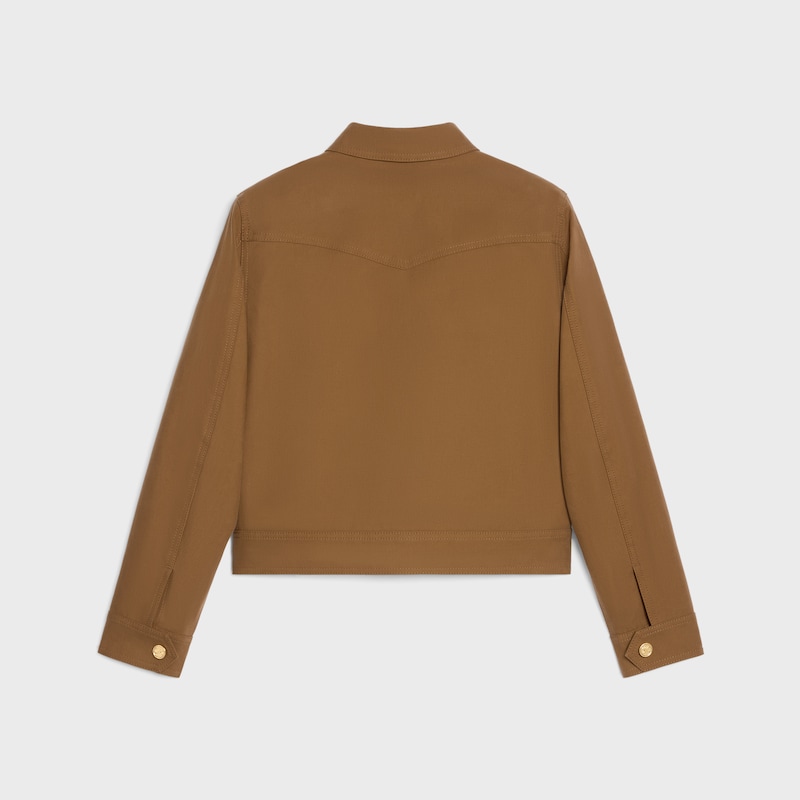 blouson western Serg&eacute; de coton - BEIGE Fonc&eacute; -  - 1 | CELINE