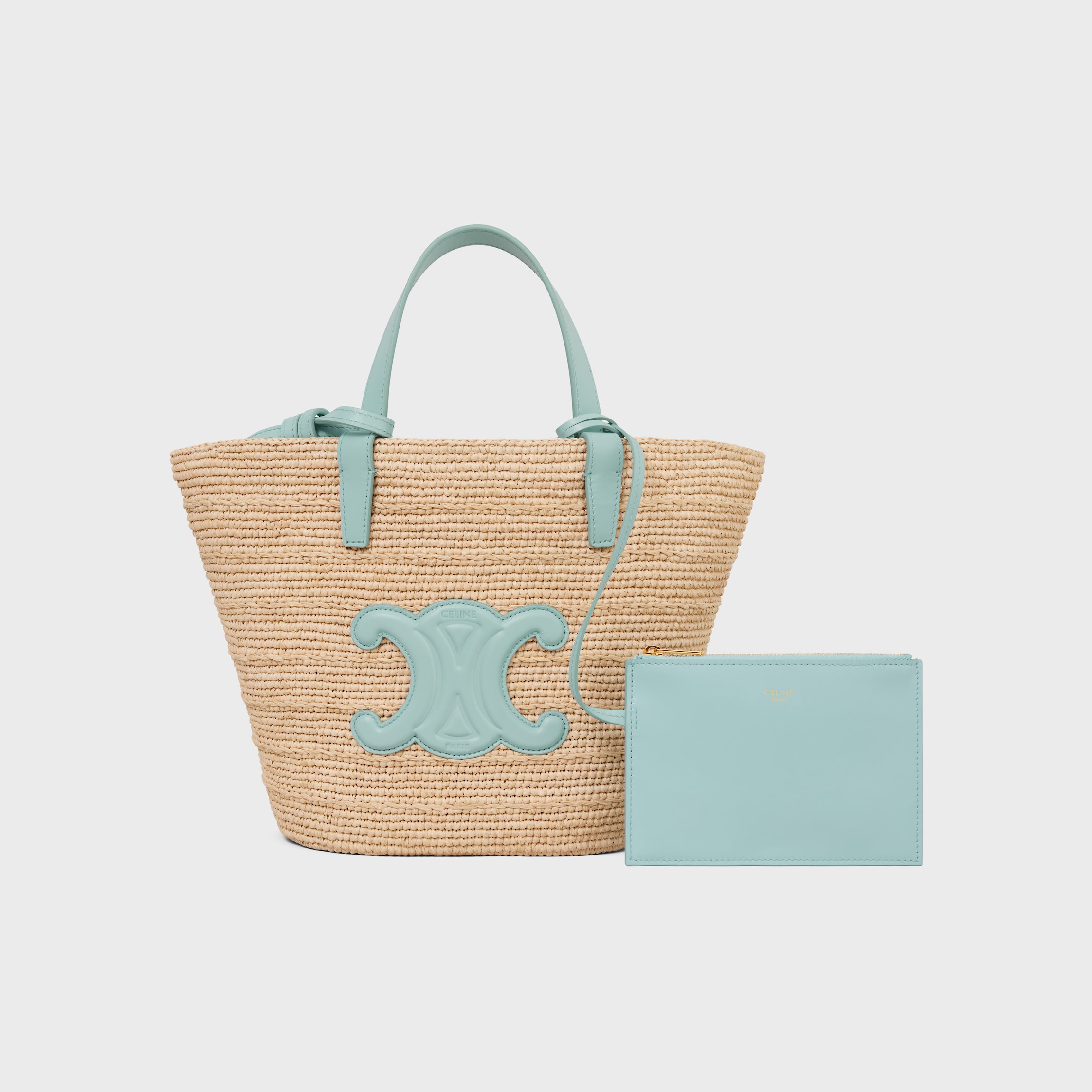 【CELINE 】 Teen supple panier in raffia and calfskin 115802FF7-06PS_6_FW24_P1_W.jpg
