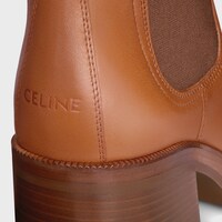 CELINE TESS BOTTINE CHELSEA EN CUIR DE VEAU - HAVANA -  - 1 | CELINE
