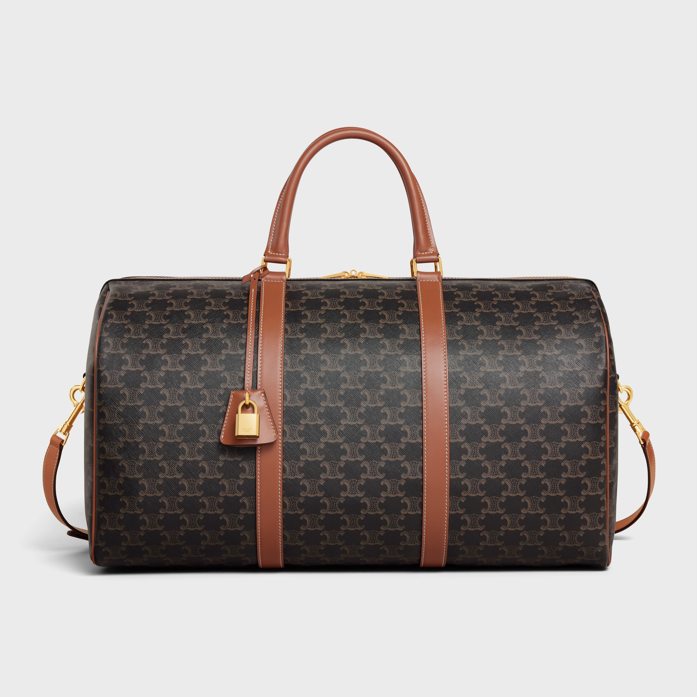 CELINE☆ラージ ボストン / トリオンフキャンバス _パリ発 ☆CELINE直営店☆トリオンフ キャンバス ラージ ボストンバッグ