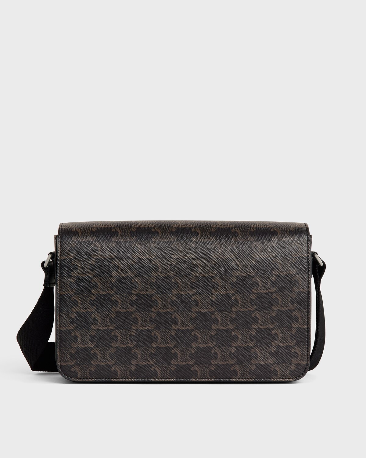 Flap Messenger Bag In Triomphe Canvas And Calfskin — 111592ETH.38SI