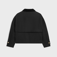 jacket IN waxed cotton - BLACK -  - 2 | CELINE