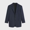 BNF BLAZER IN STRIPED WOOL - NAVY/CRAIE -  - 1 | CELINE