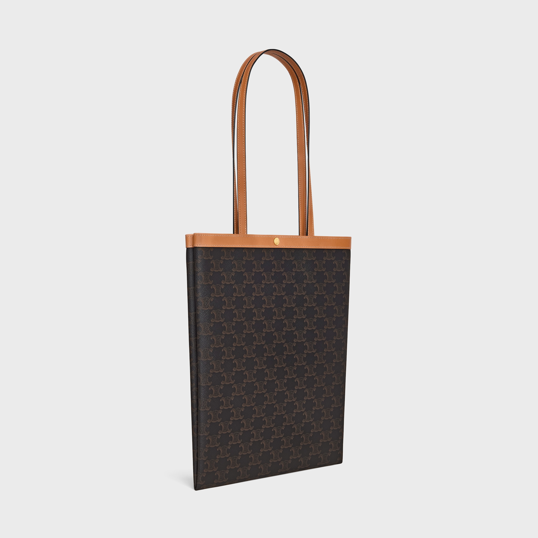 MEDIUM FLAT SHOPPER IN TRIOMPHE CANVAS - HONEY | CELINE