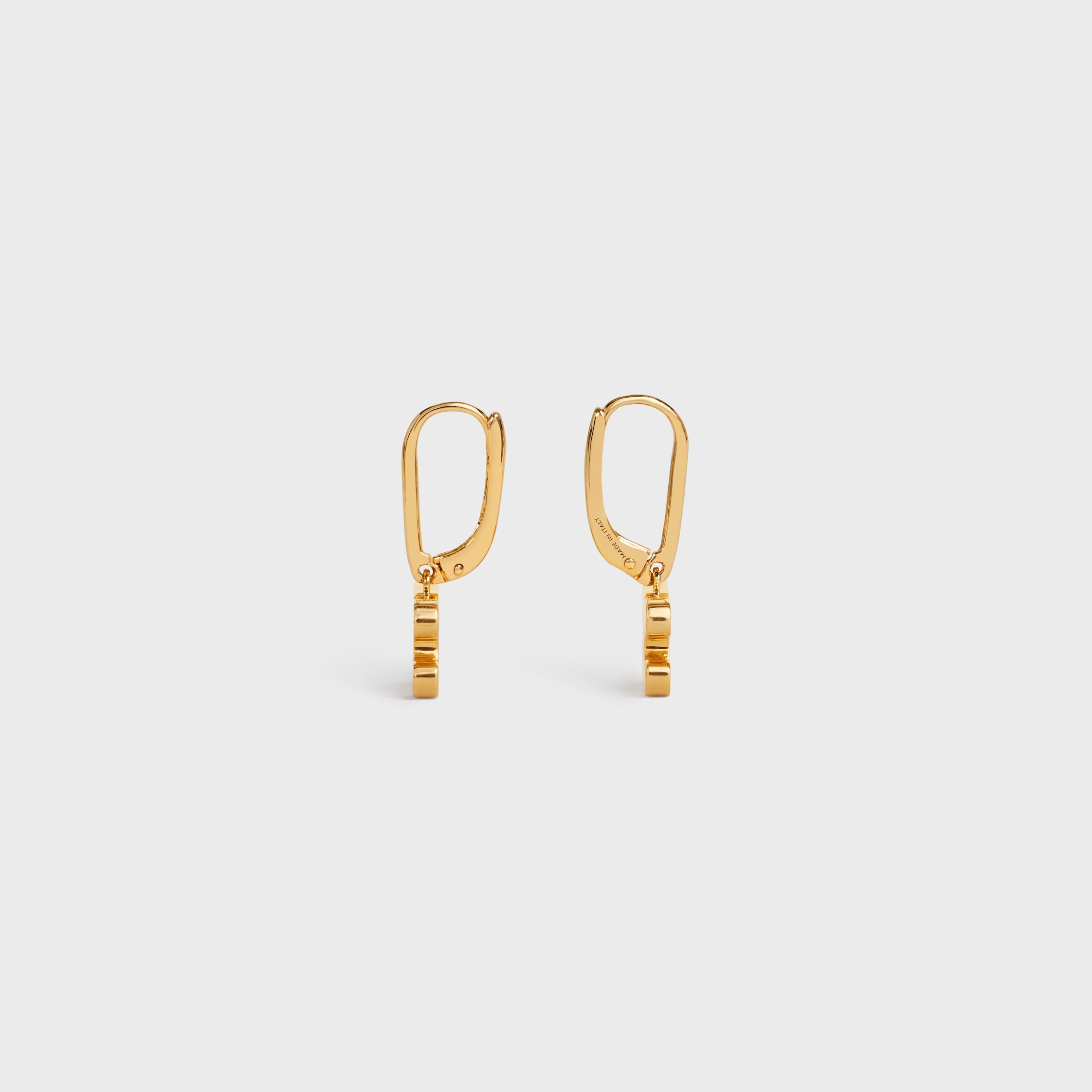 CELINE トリオンフ ピアス シルバー ブラス クリスタル