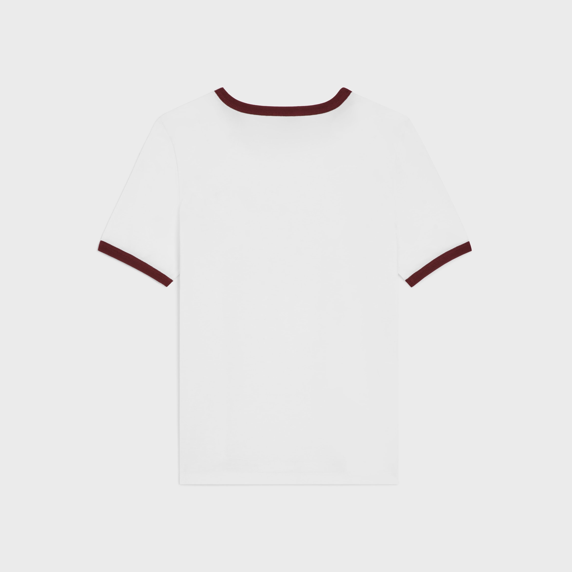 CELINE ホワイト Tシャツ M CELINE 750$ T-Shirt With Rhinestone-Studded Logo Print In