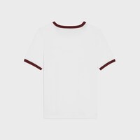 T恤 - 白色/酒红色 -  - 2 | CELINE