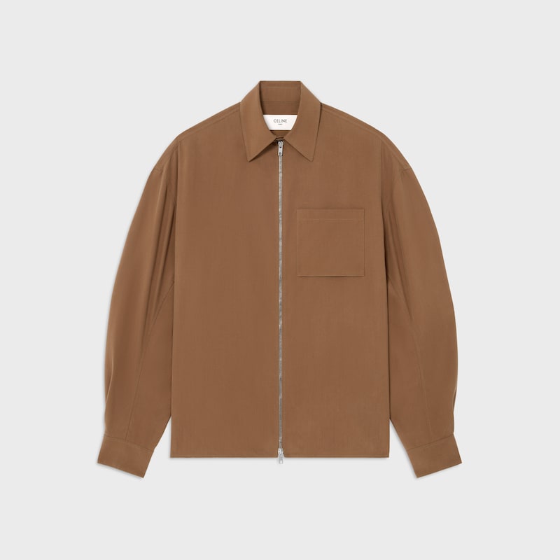 overshirt IN silk canvas - NOIX -  - 1 | CELINE
