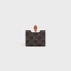 MIRROR WITH POUCH IN TRIOMPHE CANVAS AND CALFSKIN - TAN - BEAUTY ACCESSORIES - 1 | CELINE