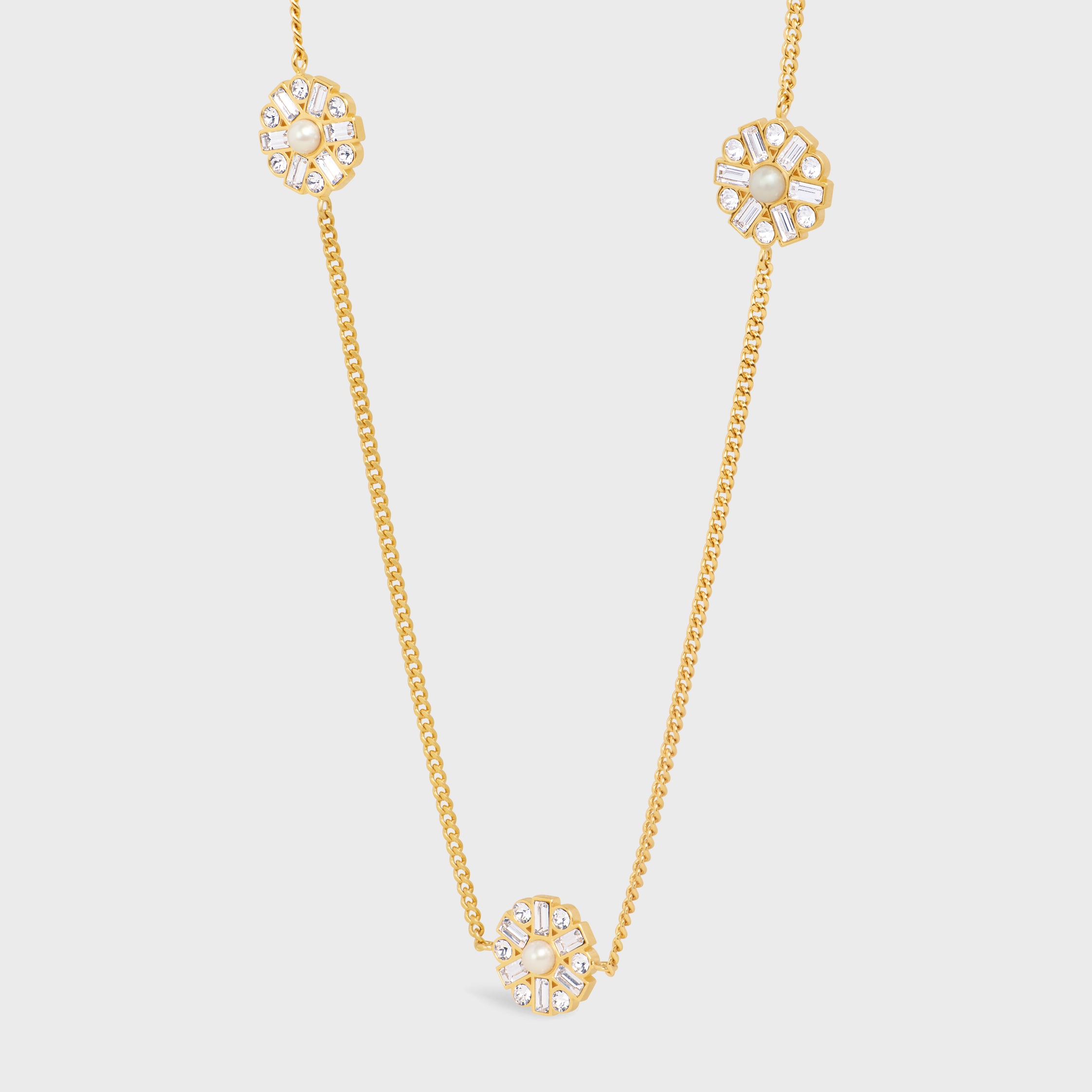 【CELINE 】 Celine heirlooms medaille sautoir Women's Celine heirlooms médaille sautoir in brass with gold