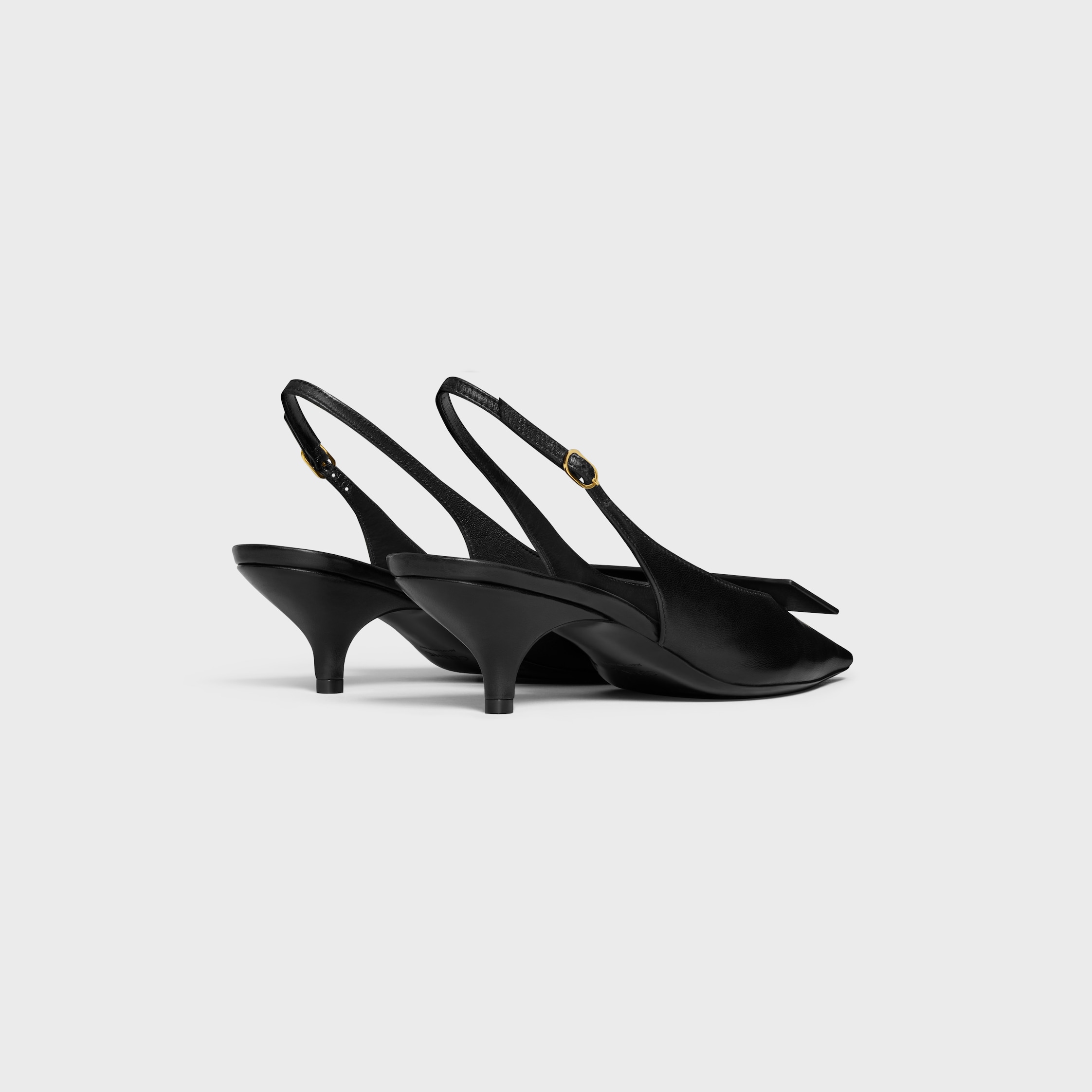 SIGNATURE SLINGBACK IN LAMBSKIN - BLACK | CELINE
