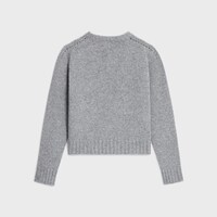 crewneck sweater IN seamless cashemire - MEDIUM GREY -  - 2 | CELINE